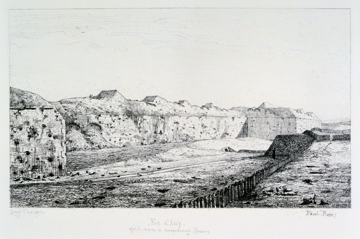 Fort dIssy, beleiring av Paris, 1870-1871 av Paul Roux