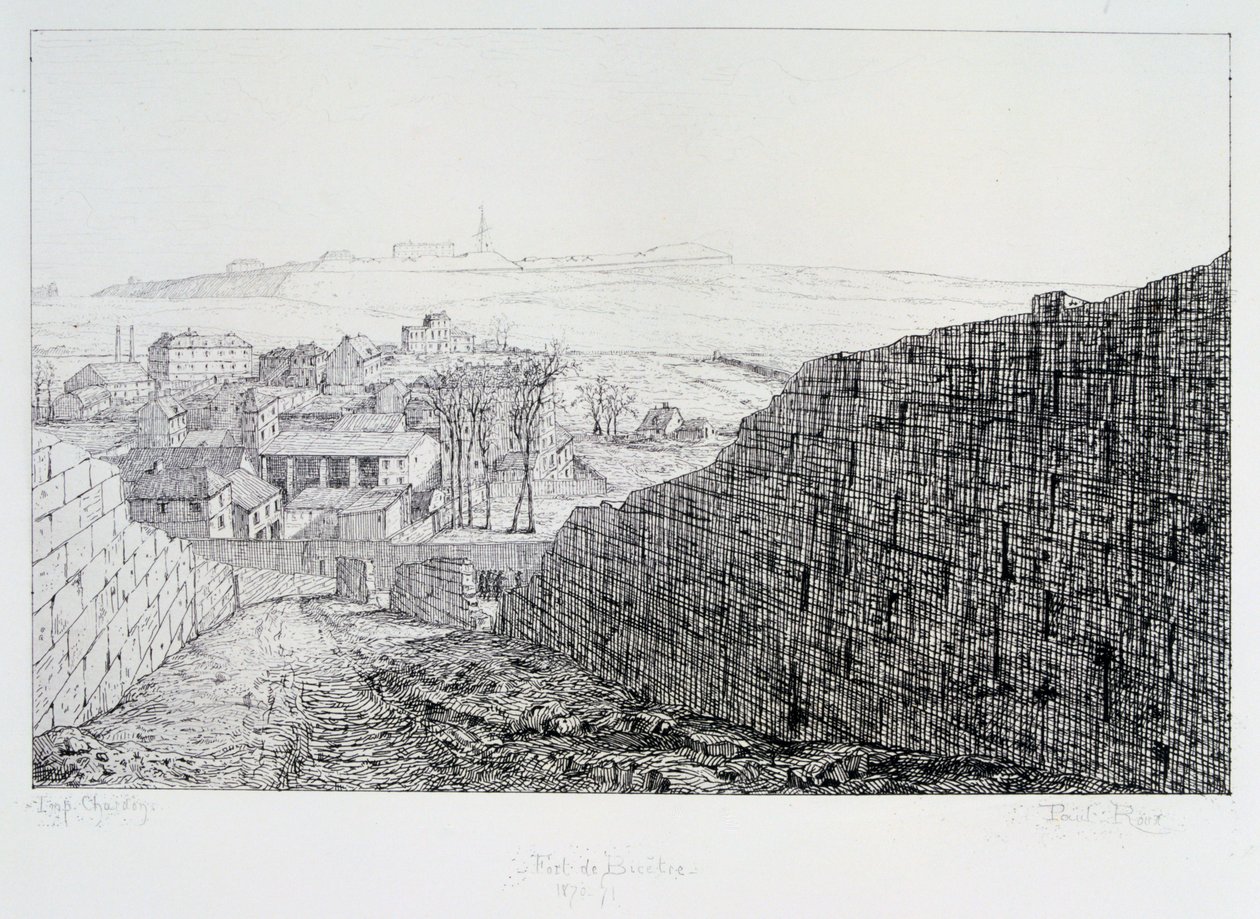 Fort de Bicetre, beleiringen av Paris, 1870-1871 av Paul Roux