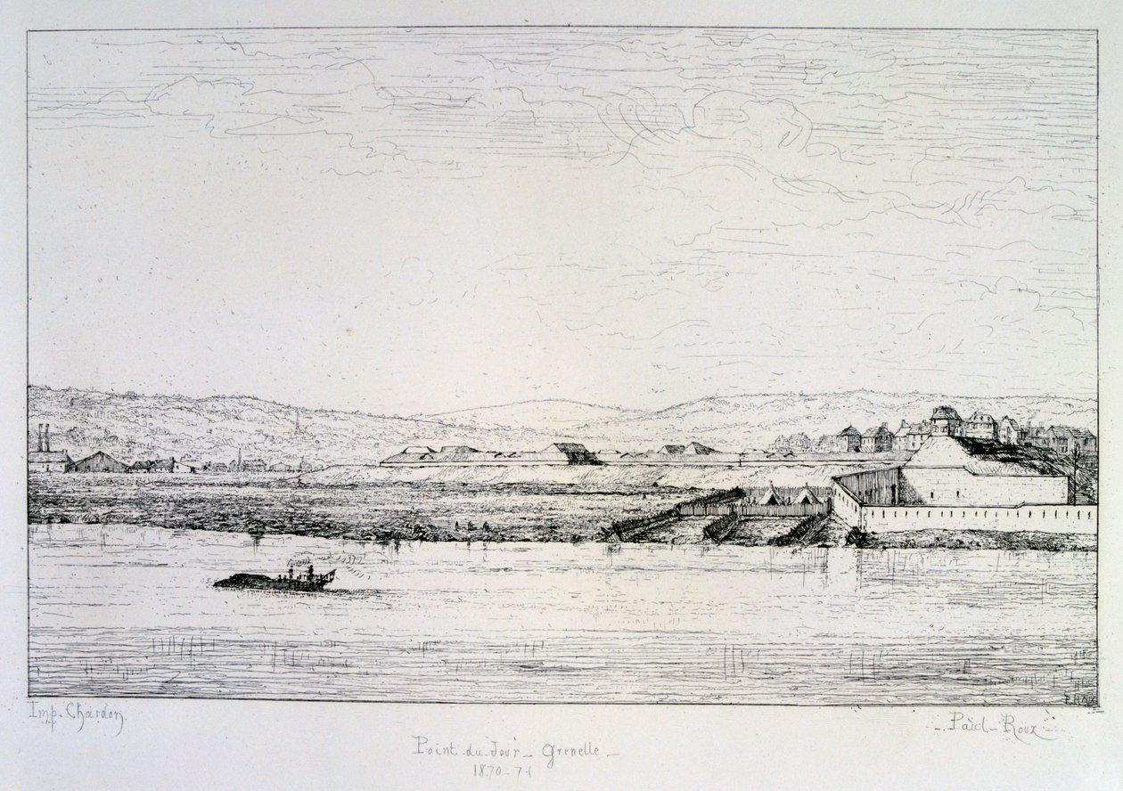 Daggry - Grenelle, beleiring av Paris, 1870-1871 av Paul Roux