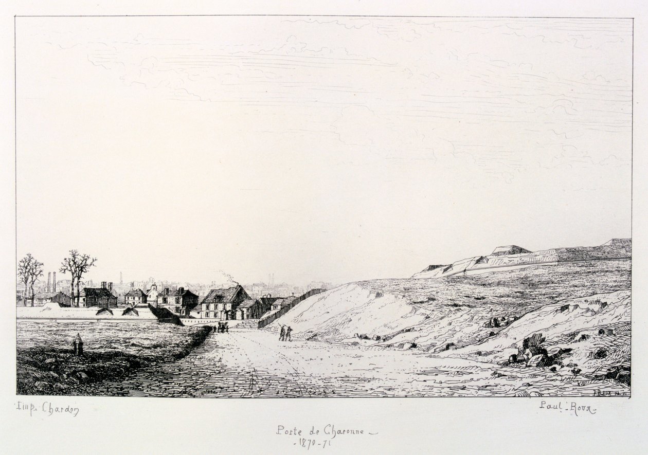 Post av Charonne, beleiring av Paris, 1870-1871 av Paul Roux