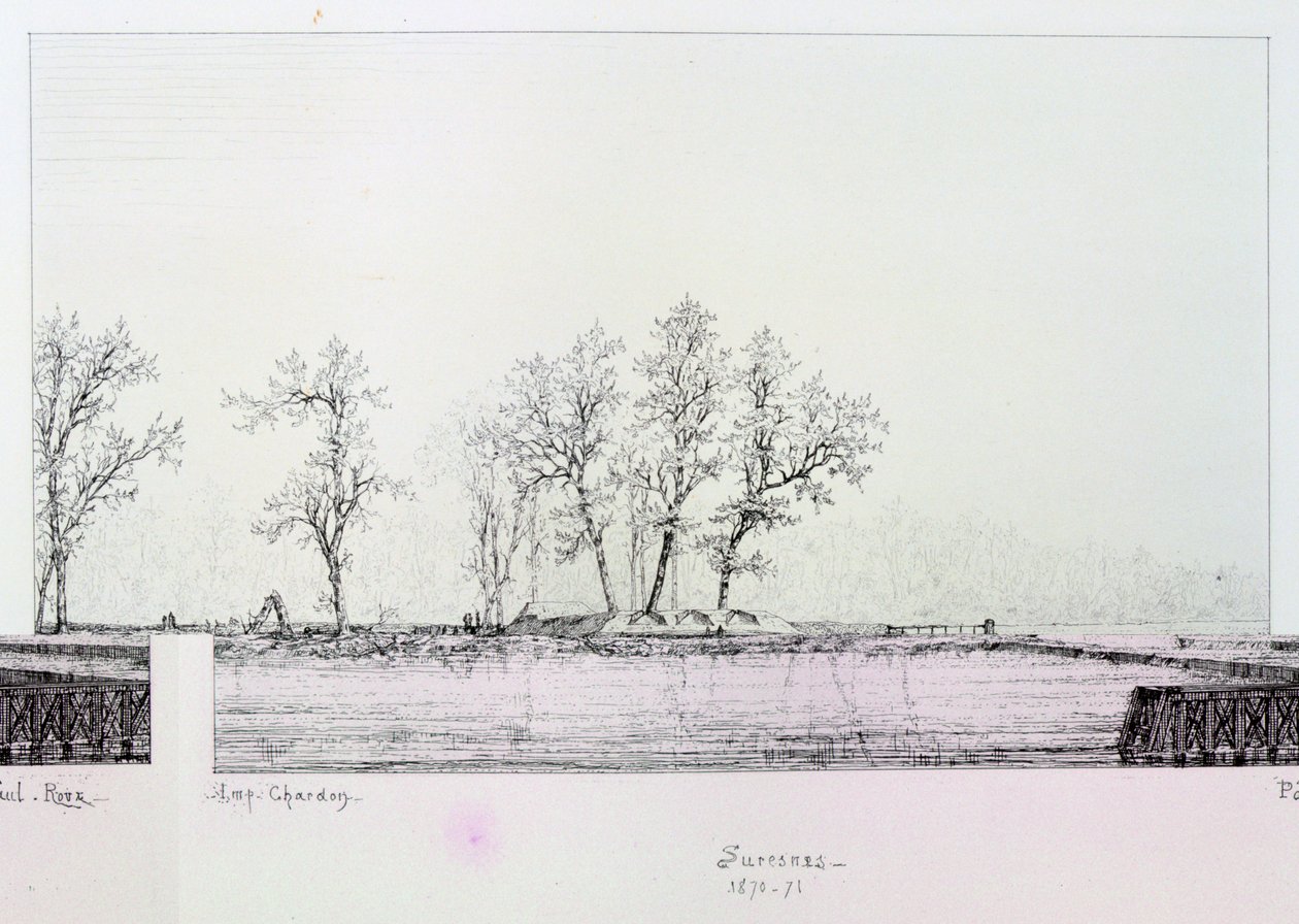 Suresnes, beleiringen av Paris, 1870-1871 av Paul Roux