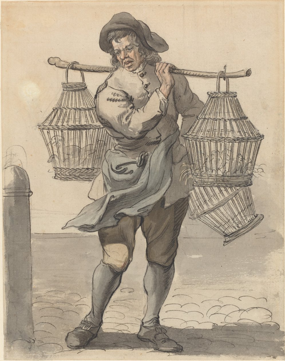 En fjærfeselger av Paul Sandby