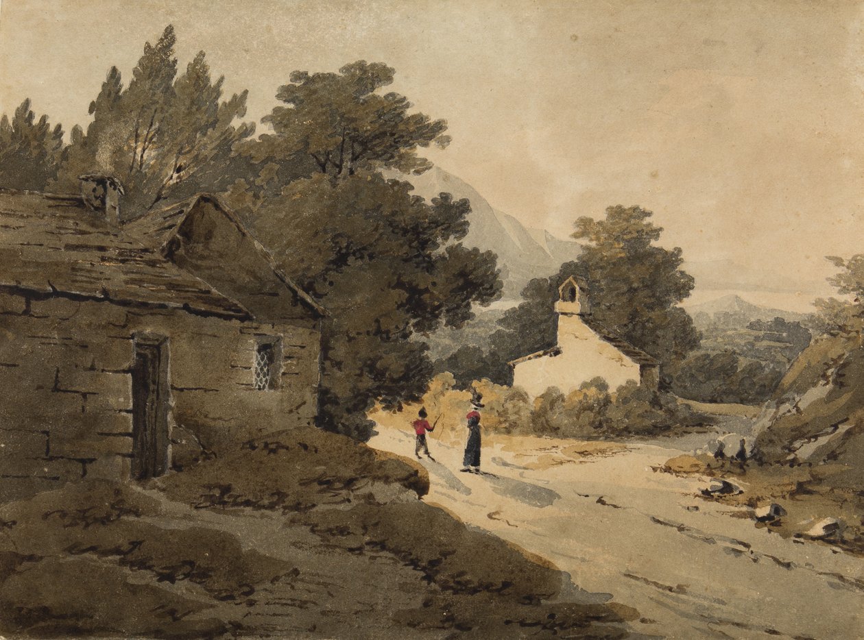 Bassenthwaite, Lake District (wc på papir) av Paul Sandby