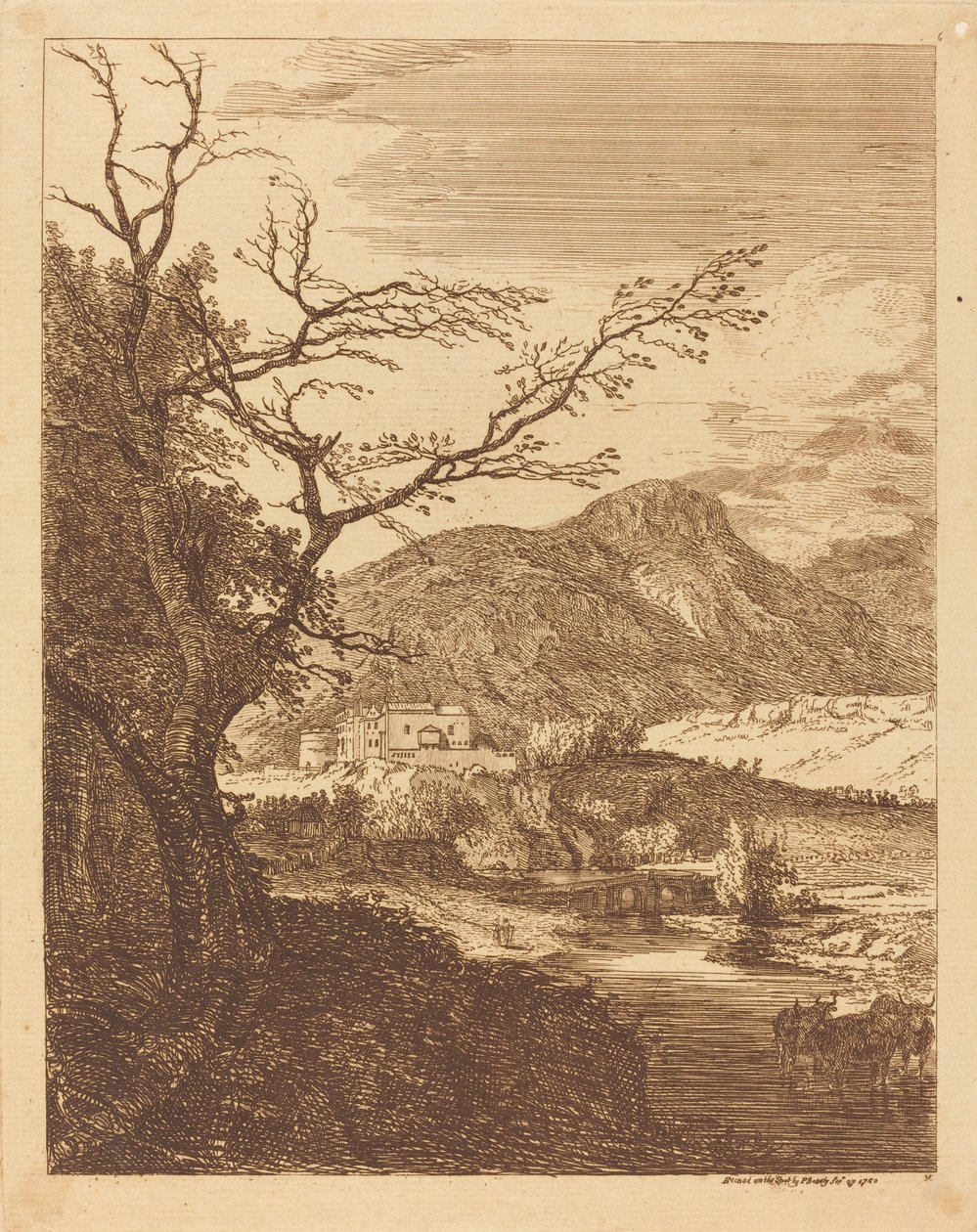 Capriccio med Edinburgh Castle og Arthur