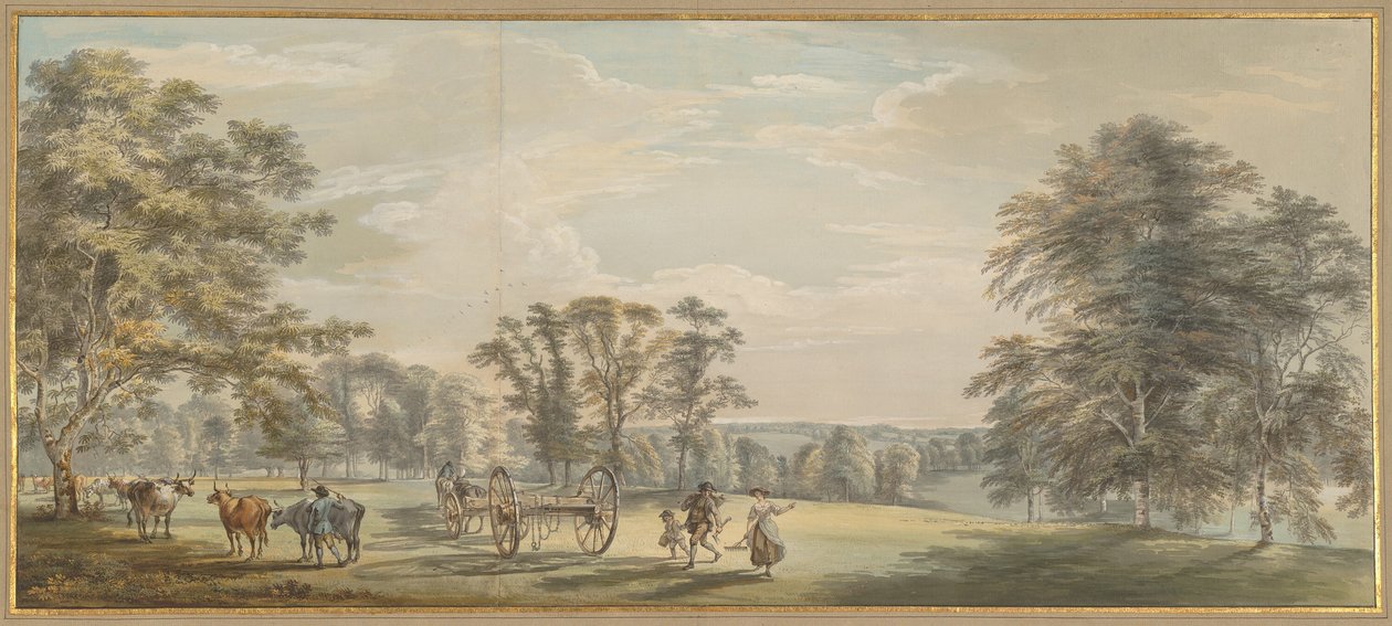 Daggry i Luton Park av Paul Sandby