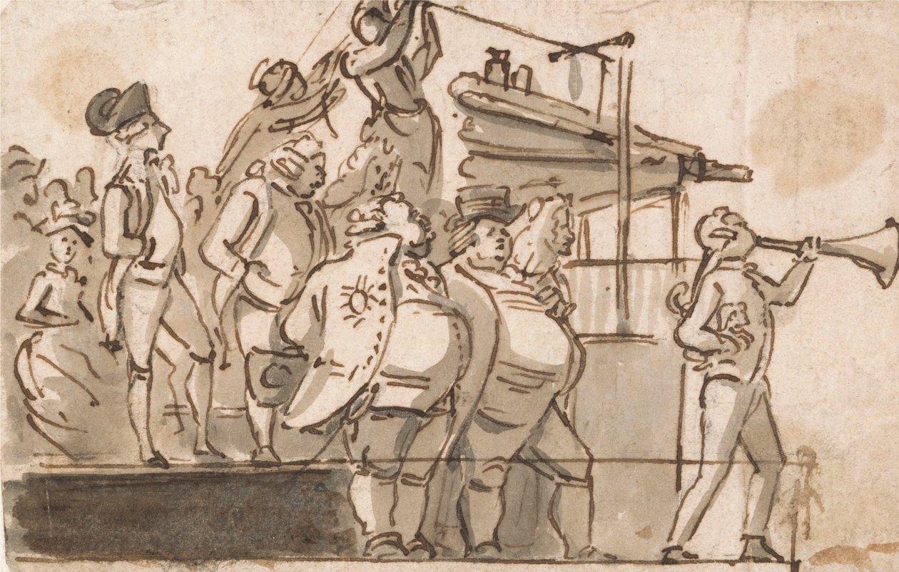 Valgscene av Paul Sandby