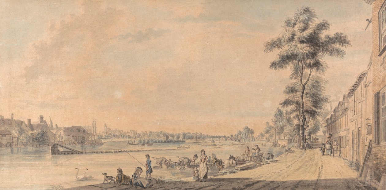 Eton College fra sør av Paul Sandby
