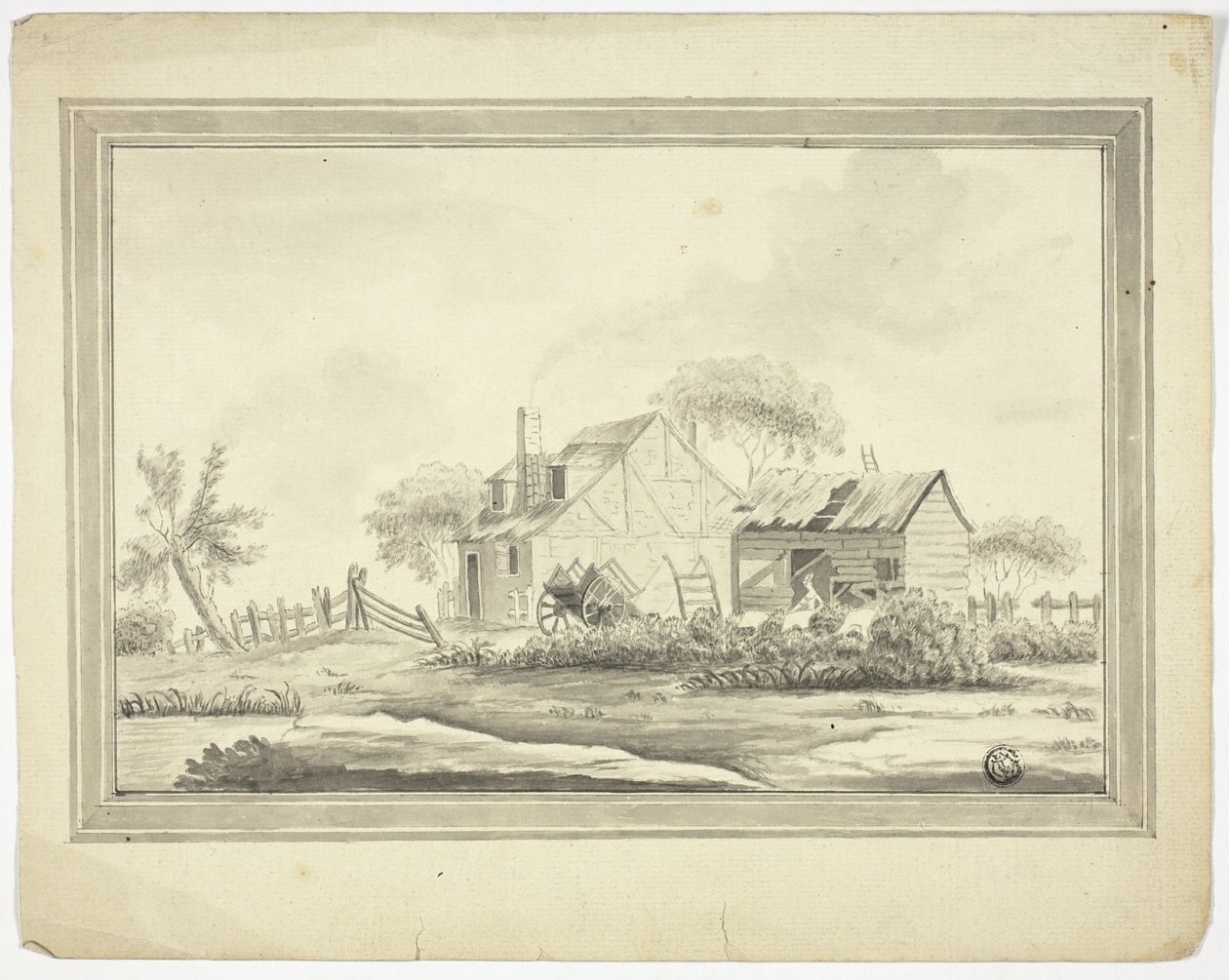 Våningshus av Paul Sandby