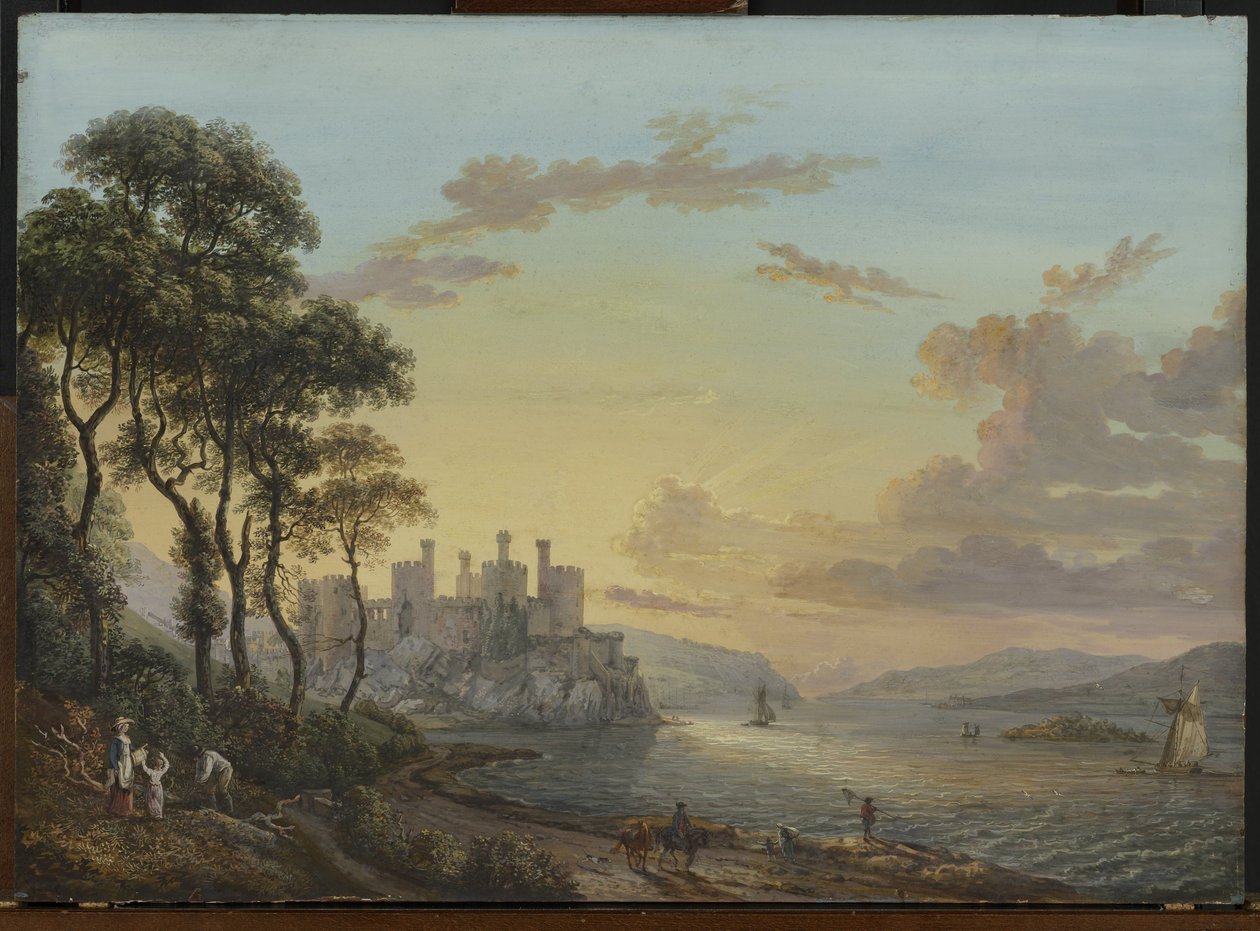 Utsikt over Conway Castle, Wales av Paul Sandby