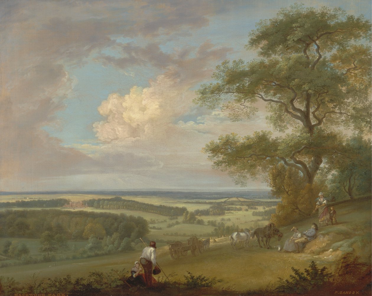 Hackwood Park, Hampshire av Paul Sandby