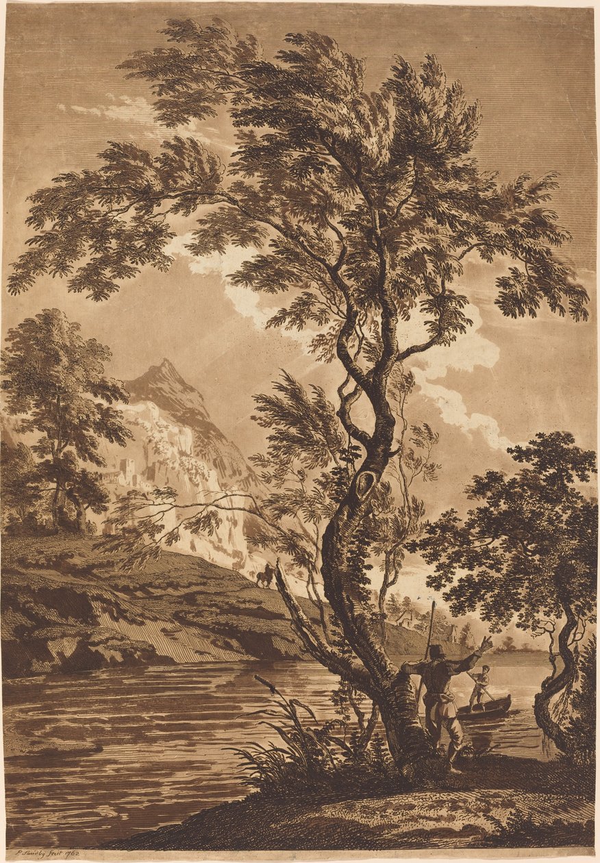Italiensk landskap av Paul Sandby