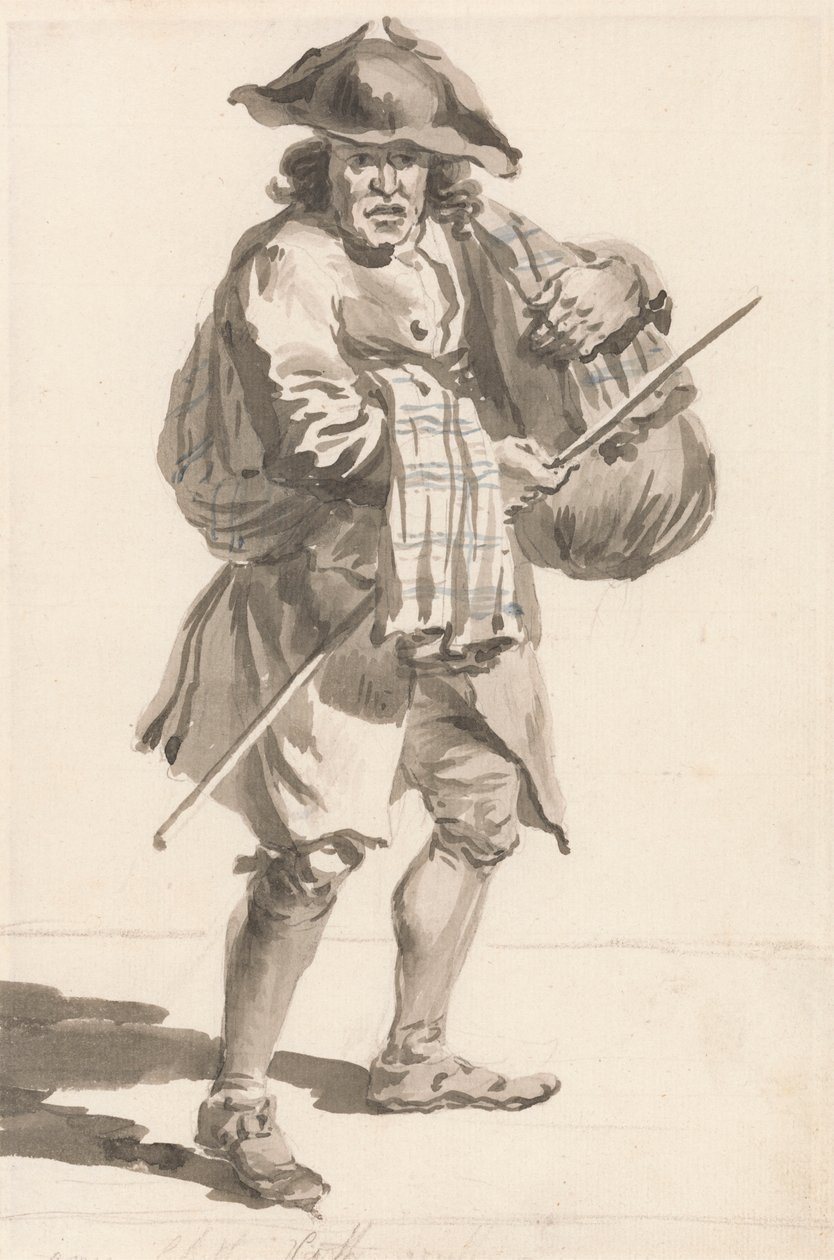 London Cries: A Man with a Bundle, Old Clothes av Paul Sandby
