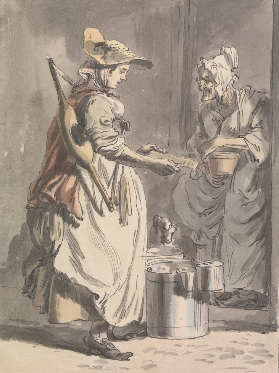 London Cries: A Milkmaid av Paul Sandby