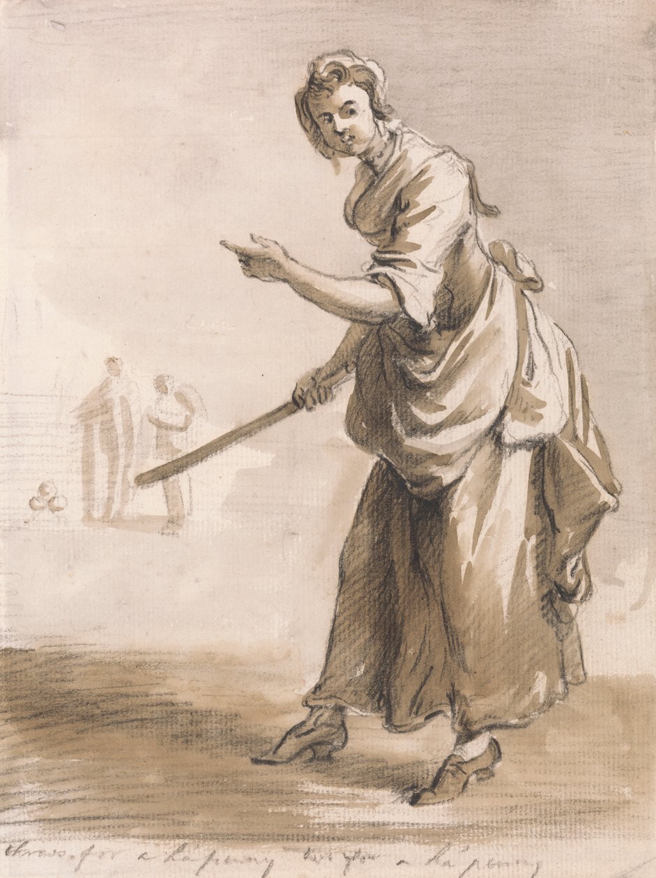 London Cries: Throws for a Ha'penny Have You a Ha'penny av Paul Sandby