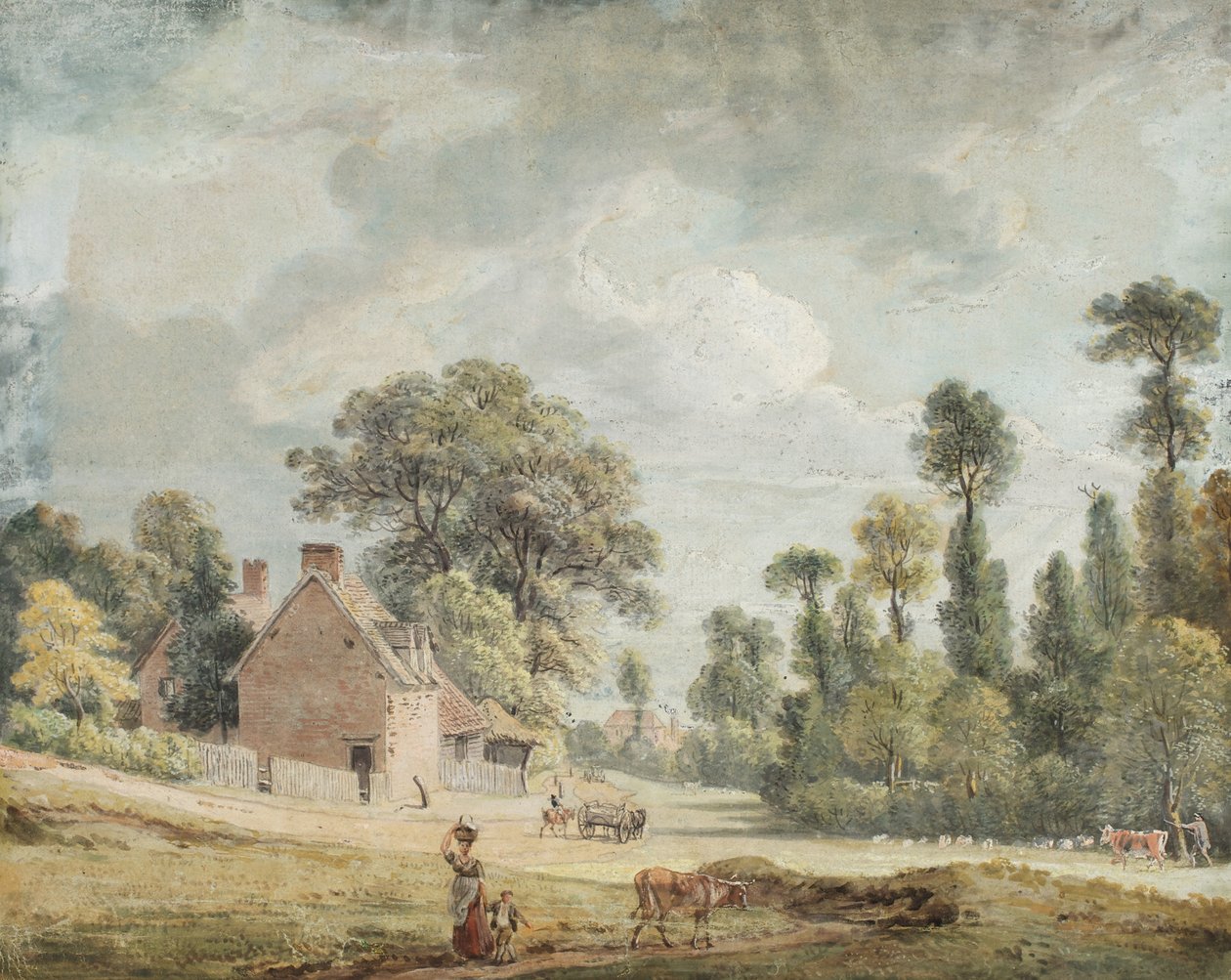 Ser nedover Egham Hill av Paul Sandby