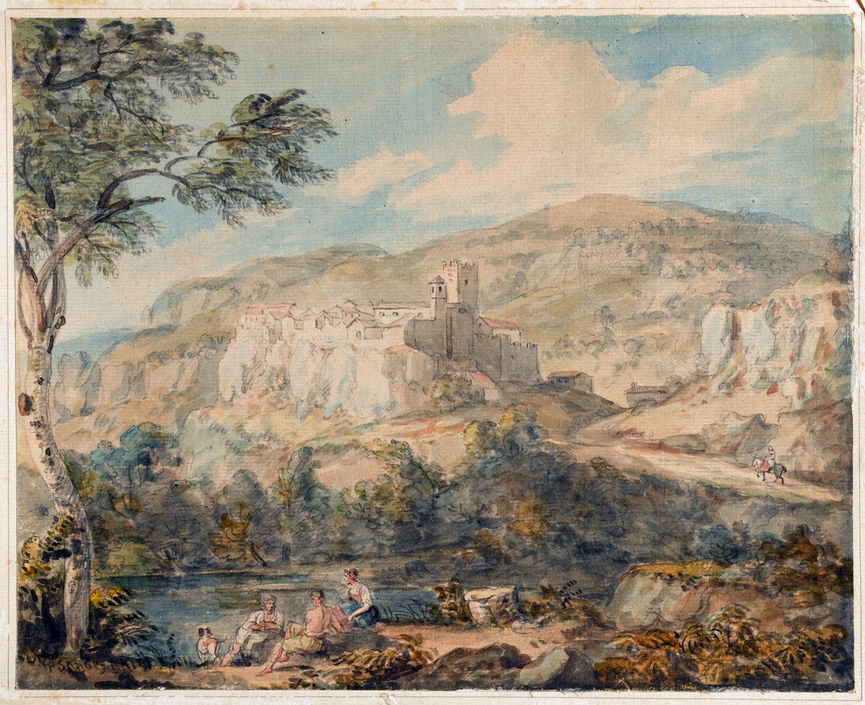 Elvelandskap av Paul Sandby