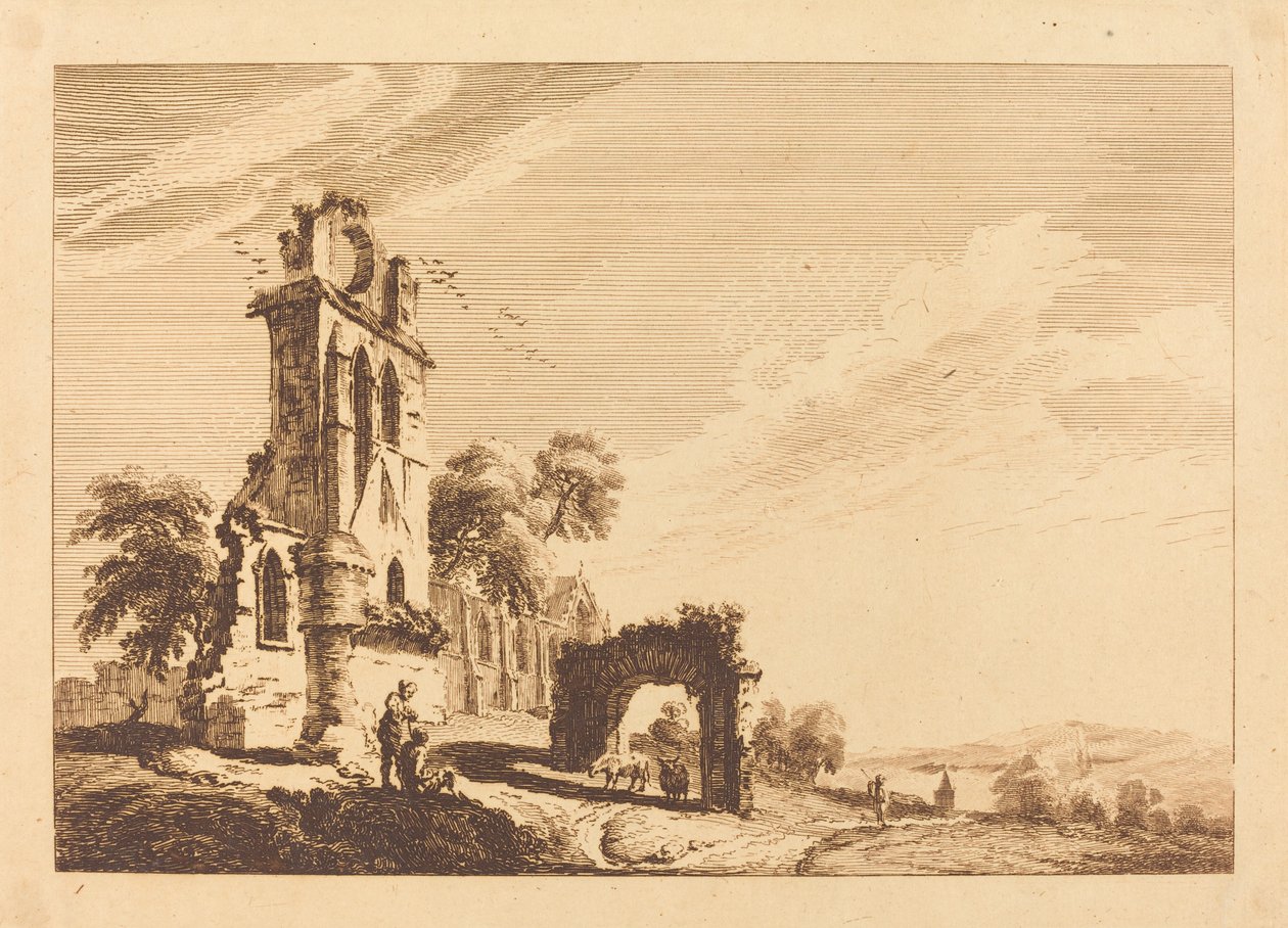 Ødelagt Abbey av Paul Sandby