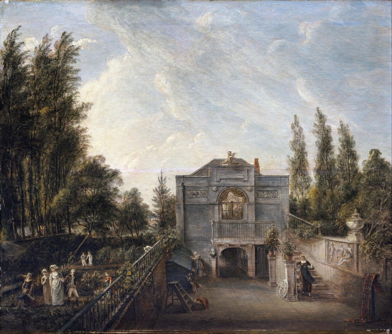 Kunstnerens atelier, Bayswater av Paul Sandby