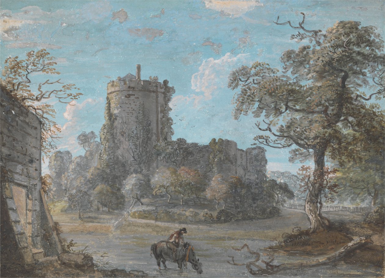 Inngangen til Chepstow Castle av Paul Sandby