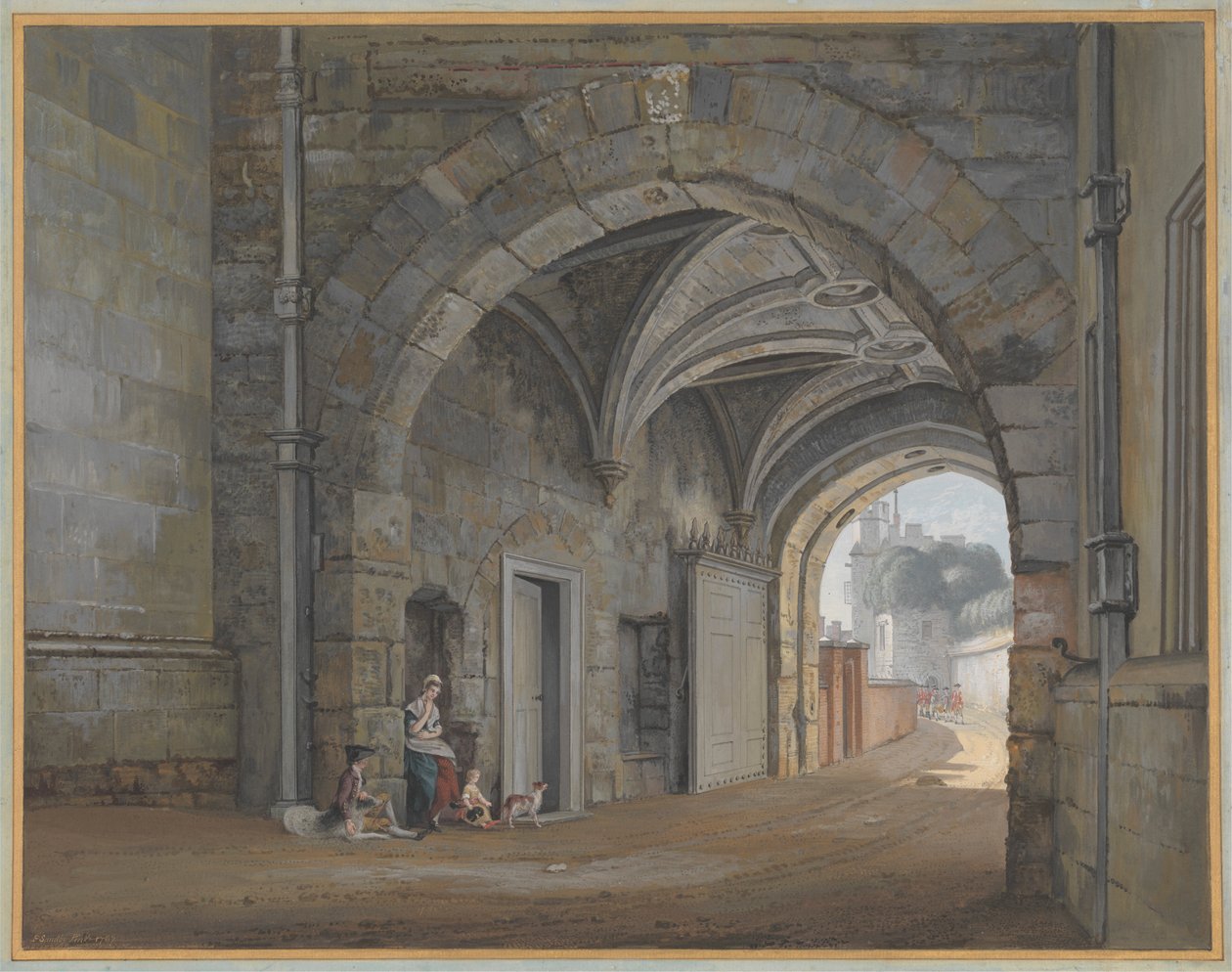 Dronning Elizabeth-porten av Paul Sandby