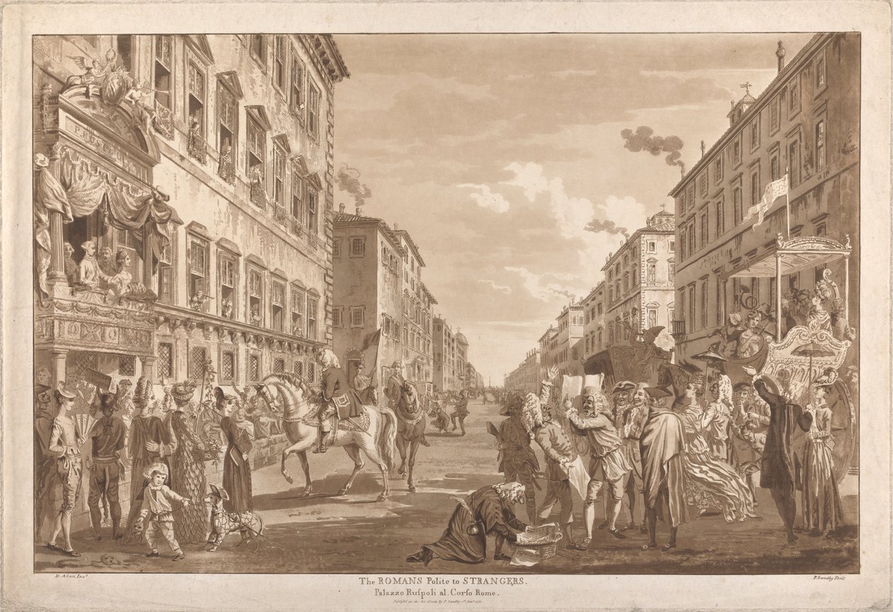 Romerne er høflige mot fremmede av Paul Sandby