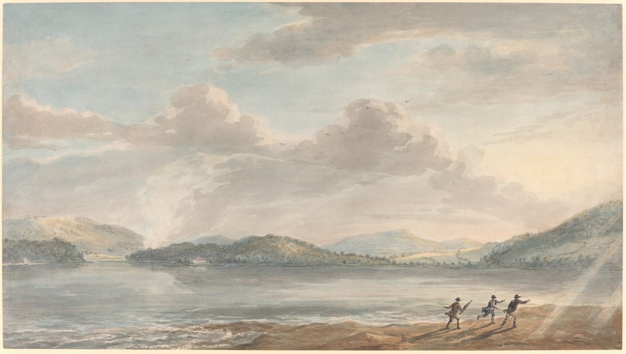 Tidevannet stiger ved Briton Ferry av Paul Sandby