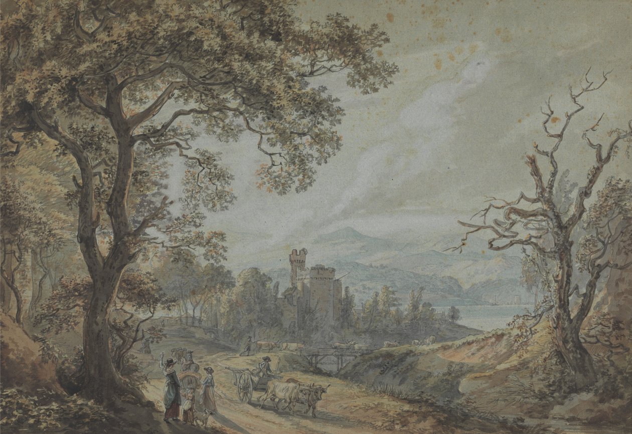 Utsikt i Wales av Paul Sandby