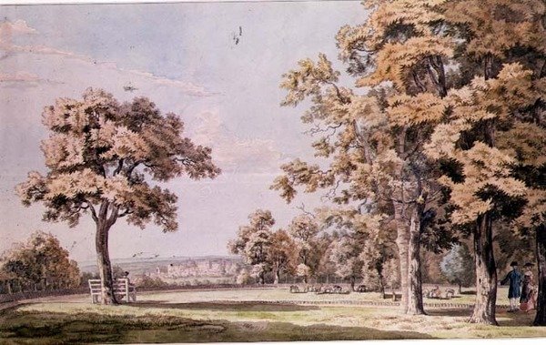 Windsor Castle: fra Great Park av Paul Sandby