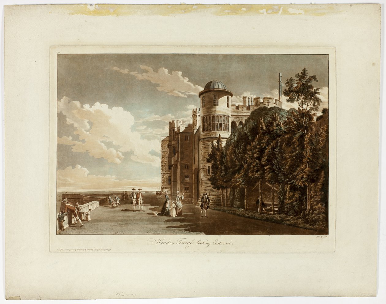 Windsor-terrassen ser østover av Paul Sandby