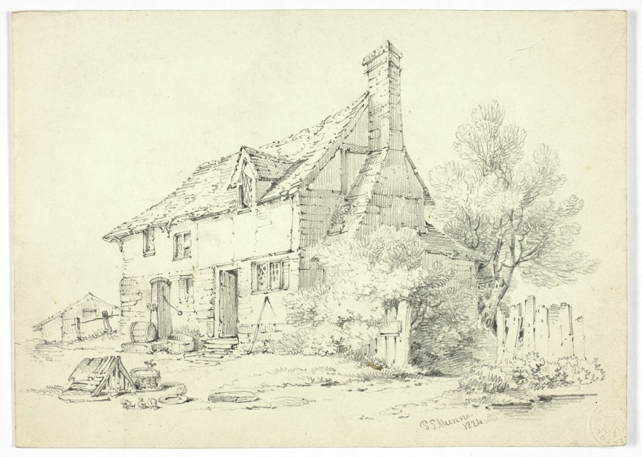 Landlig hytte av Paul Sandby Munn