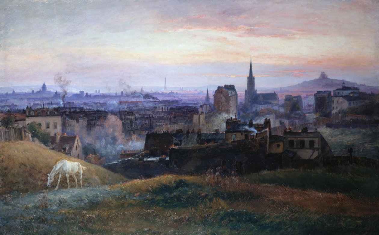 Panoramautsikt over Paris, sett fra Ménilmontant av Paul Schaan