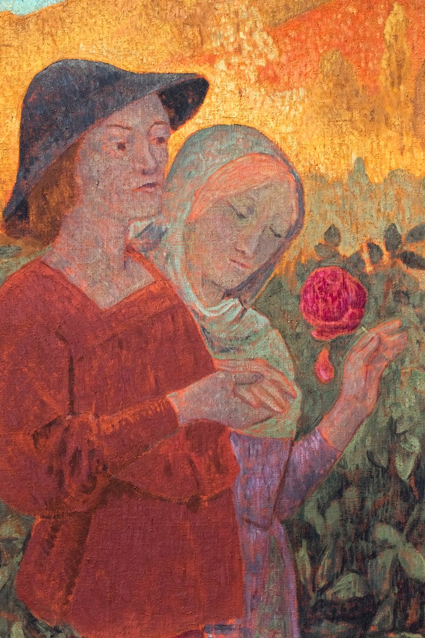 Kjære, la oss se om rosen, detalj, ca. 1910 (olje på lerret) av Paul Serusier