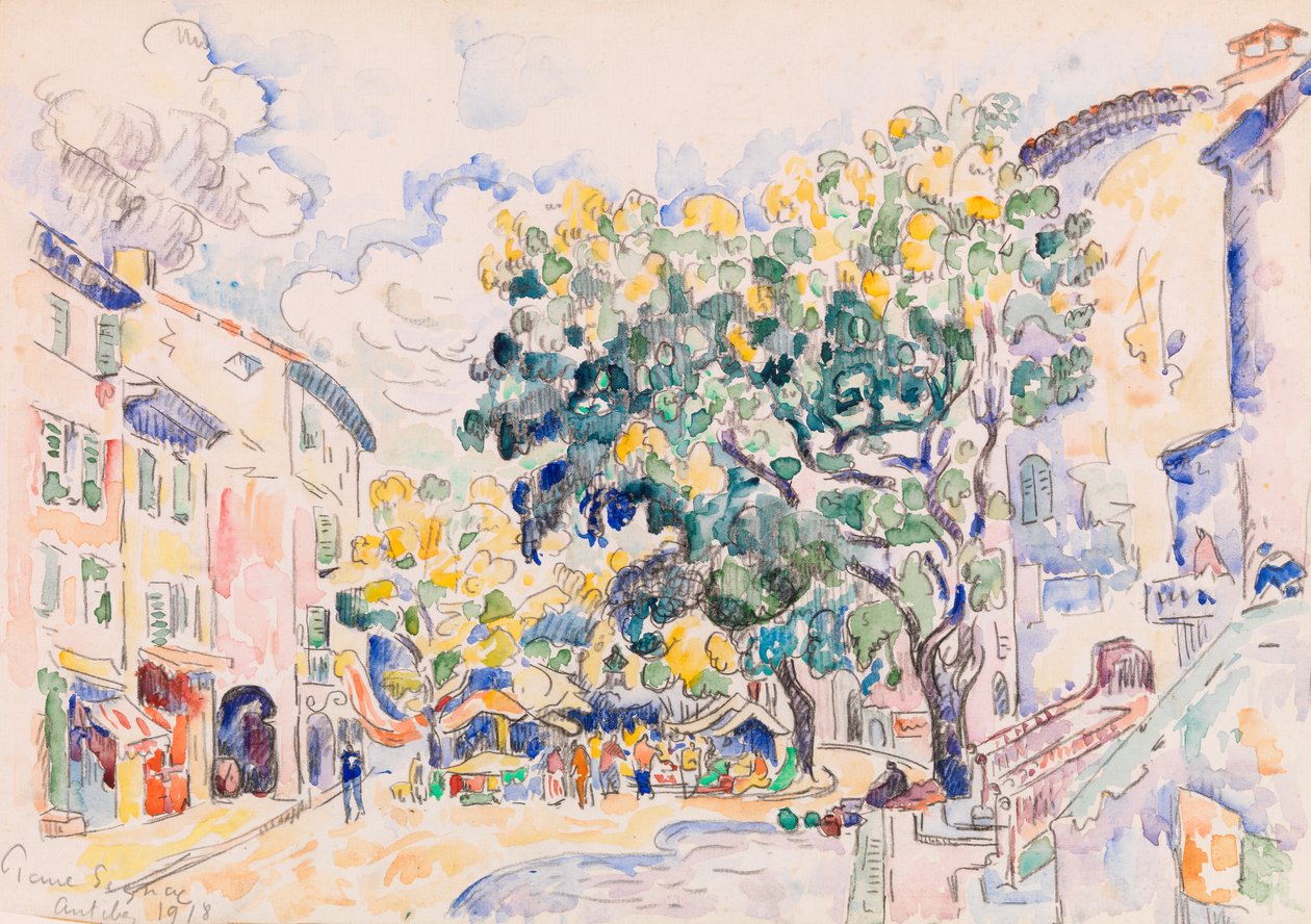 Antibes av Paul Signac