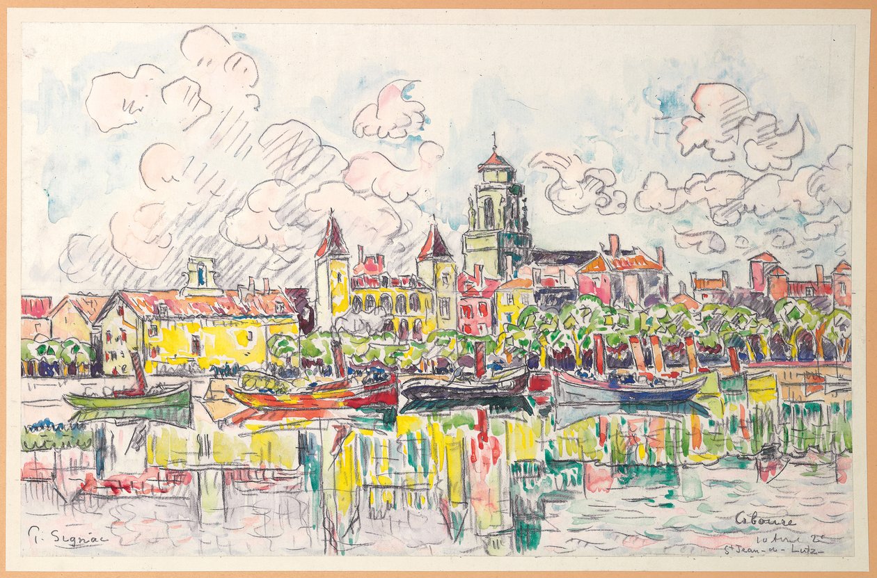 Ciboure, Saint-Jean-de-Luz, 1920 av Paul Signac