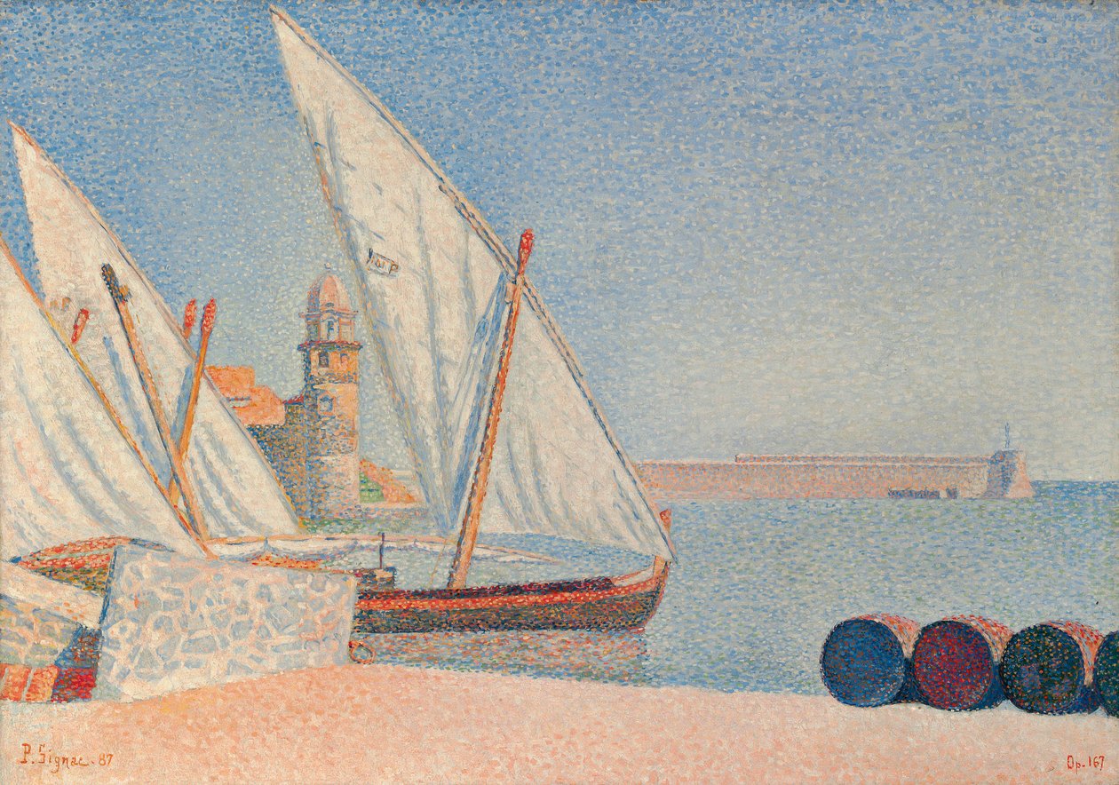 Collioure, The Swings, 1887 av Paul Signac