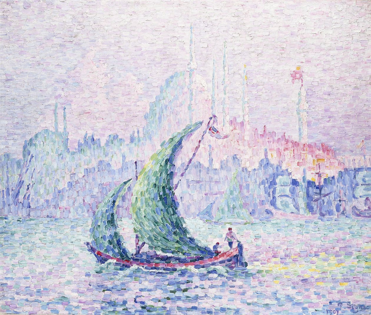Cote d"Or, The Suleimanie, Konstantinopel, 1907 av Paul Signac