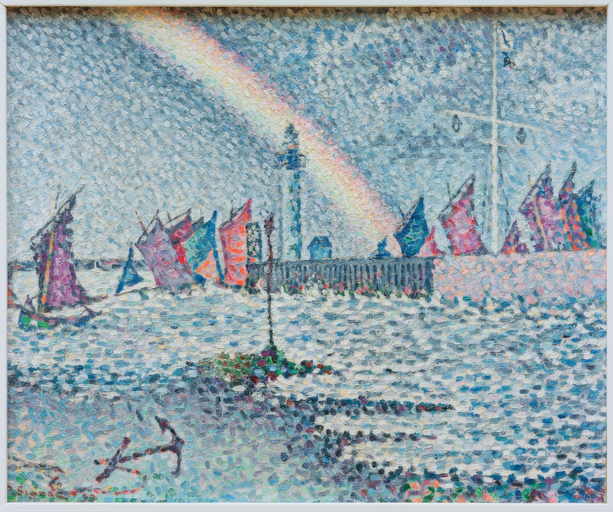 Inngang til havnen i Honfleur av Paul Signac