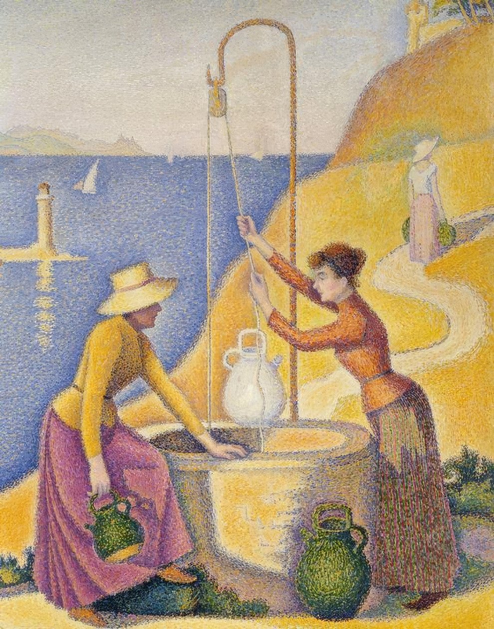 Kvinner ved brønnen (Opus 238) av Paul Signac