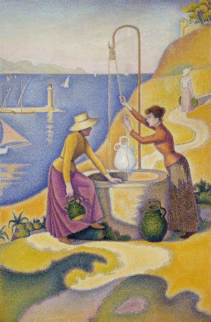 Kvinner ved brønnen (Opus 238) av Paul Signac