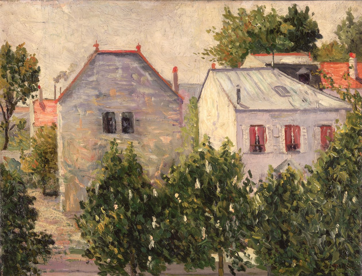 Hage på Asnieres av Paul Signac