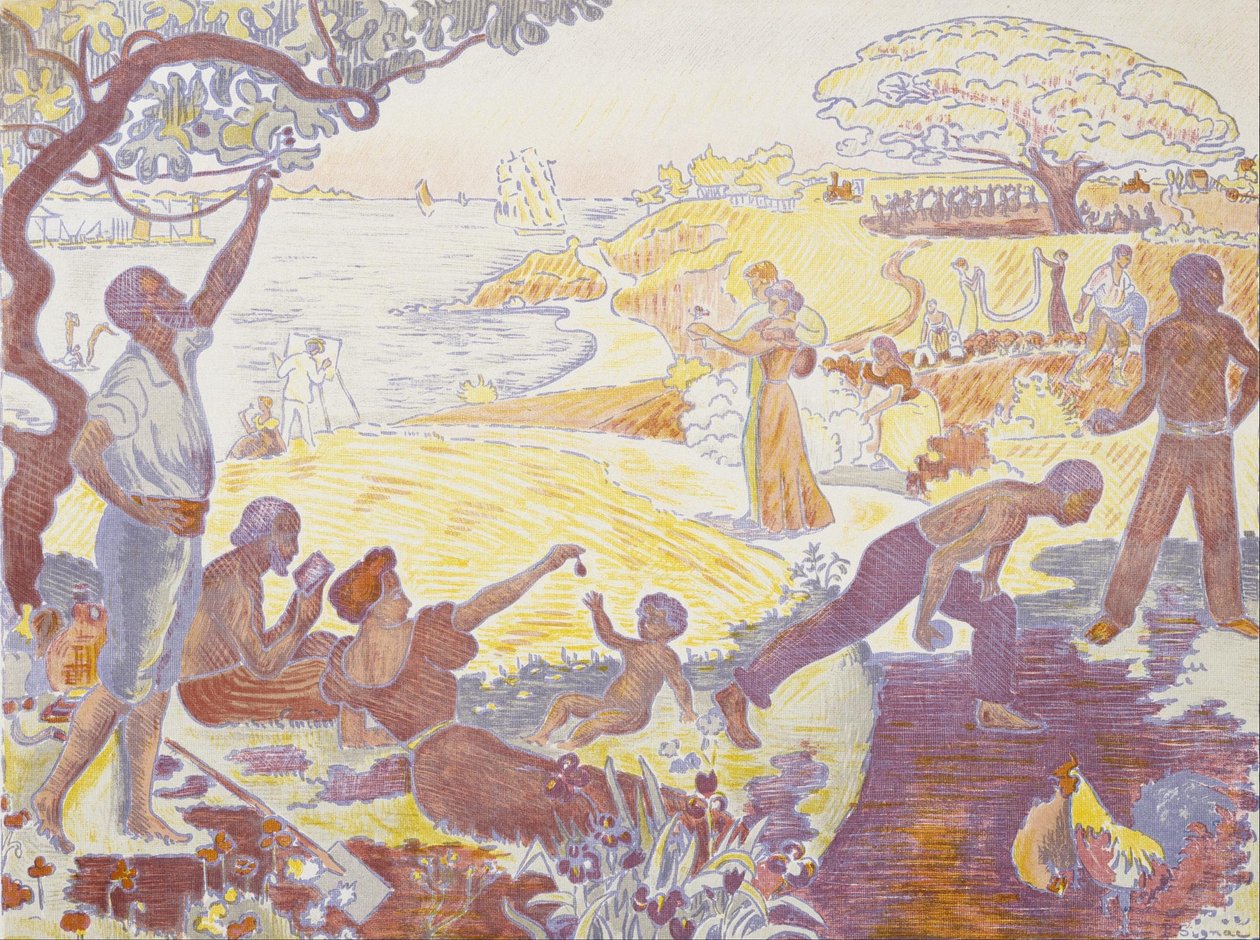 I harmoniens tid: Livsgleden - Søndag ved sjøen av Paul Signac