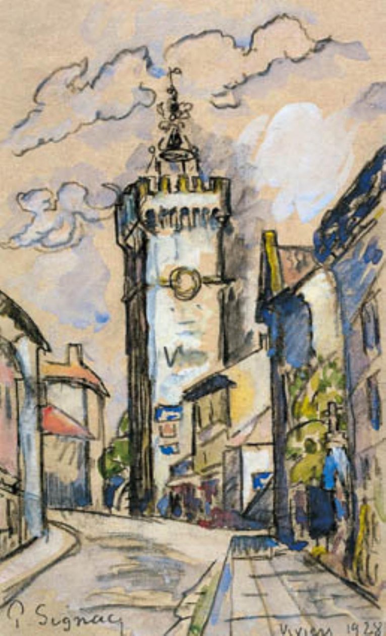 Klokketårnet i Viviers av Paul Signac