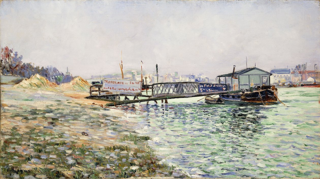 Seinen ved Jardin des Plantes, 1884 av Paul Signac