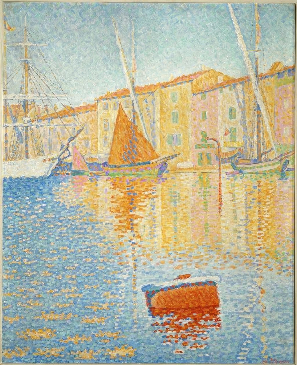 Den røde bøyen av Paul Signac