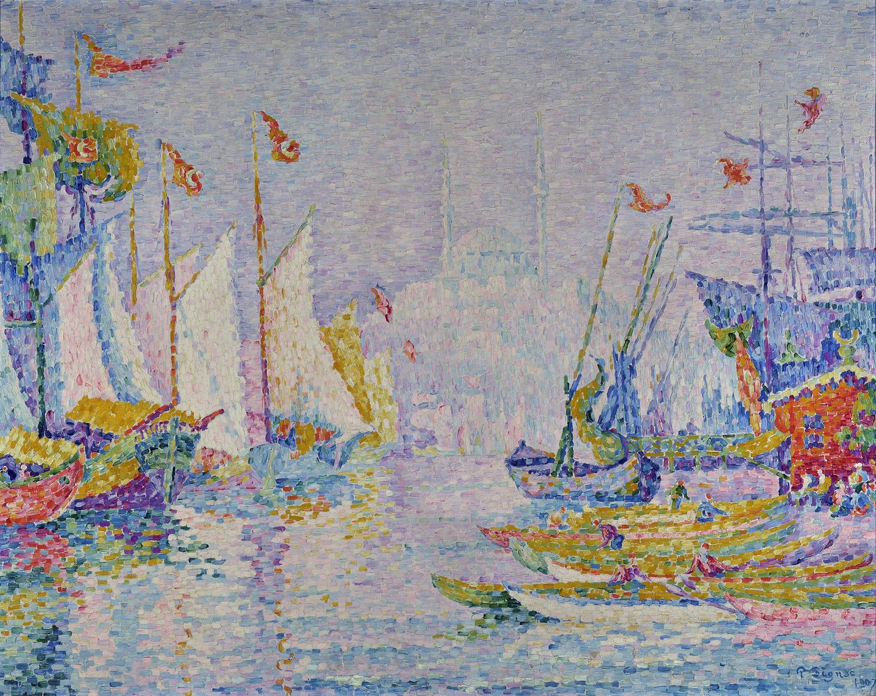 Gullhornet, morgen av Paul Signac