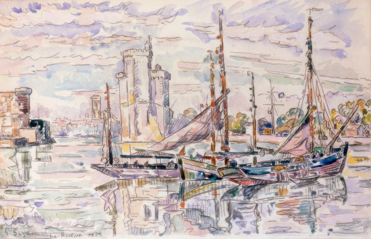 Havnen i La Rochelle av Paul Signac