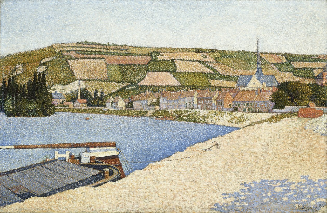 Les Andelys, Avalkysten, 1886 av Paul Signac