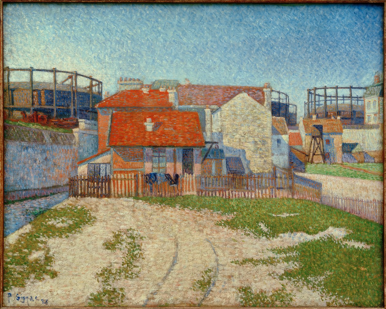 Gasometre, Clichy av Paul Signac