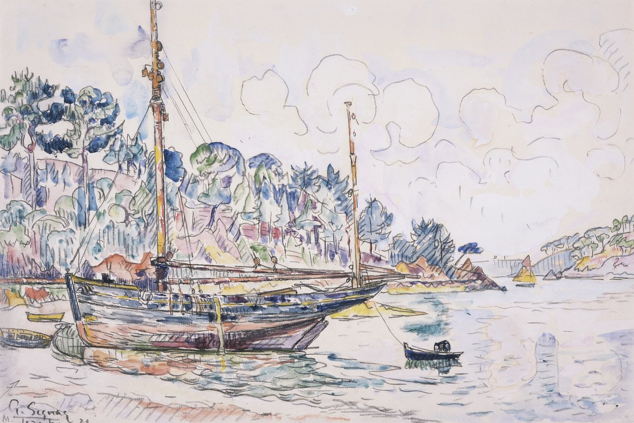 Lézardrieux: kysten av Paul Signac