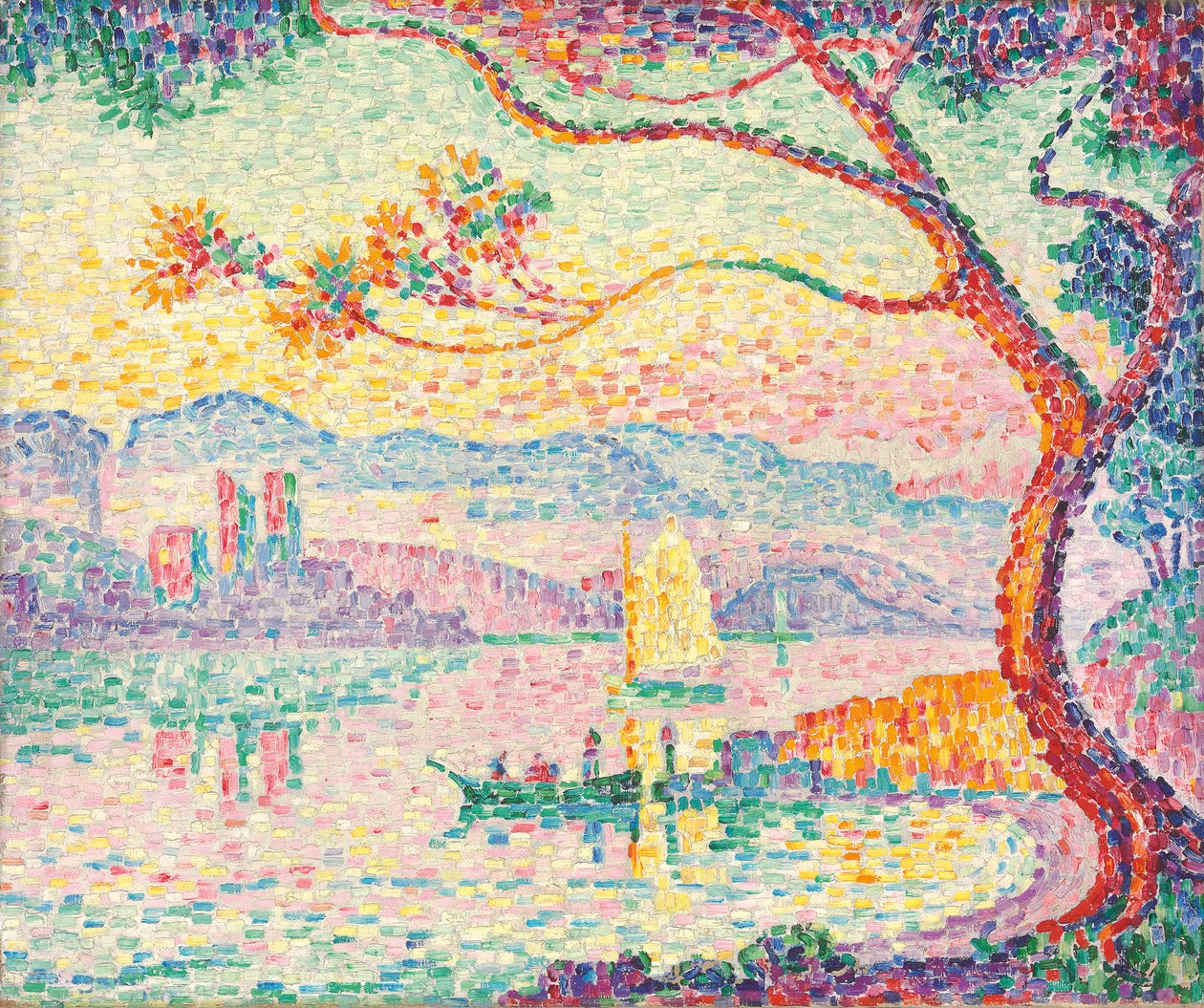 Port d"Antibes, 1917 av Paul Signac